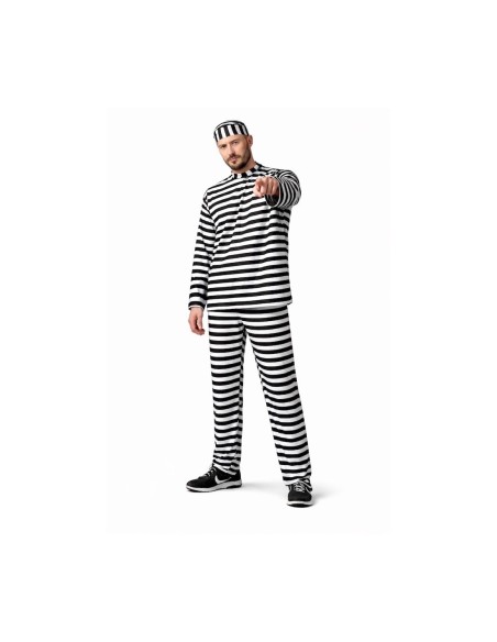 Costume Prigioniero Taglia L | Costumi per Adulti Il Re del Carnevale